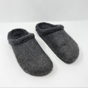 Birkenstock Kaprun Wool Felt Clogs / Slippers Gray Black 38 Wsz8